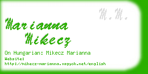 marianna mikecz business card